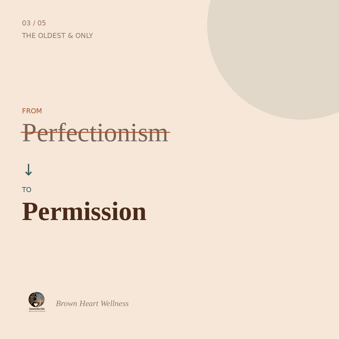 From Perfectionism to Permission